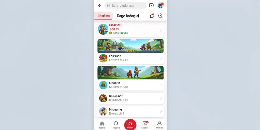 Screenshot menampilkan fitur sosial untuk berinteraksi dengan pemain lain.